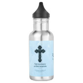 Personaliseren, Jubileum bestellen Priest, kruis Waterfles (Links)