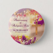 Personaliseren, Jubileum Religieuze Leven, Nun Ronde Button 5,7 Cm (Voorkant)
