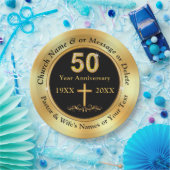 Personaliseren, Kerk 50e Jubileum, Papieren Borden Papieren Bordje (Feest)