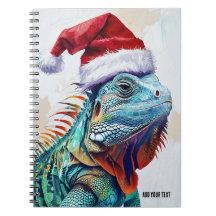 PERSONALISEREN: Kerst Iguana | Notitieboek Journal