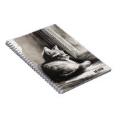 Personaliseren: Kitten in een raam | Notitieboek J (Rechterzijde)