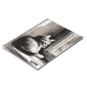 Personaliseren: Kitten in een raam | Notitieboek J (Linkerzijde)