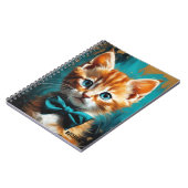 PERSONALISEREN: Kitten met een strik Stropdas | No Notitieboek (Linkerzijde)