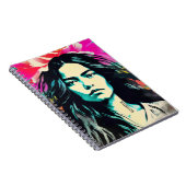 PERSONALISEREN: Linoprint Portret | Notitieboek (Rechterzijde)