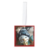 Personaliseren met 6 namen & foto's Cube Ornament (Voorkant)