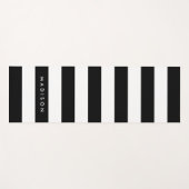 Personaliseren met de naam Chic Black & White Stri Yogamat (Voorkant (horizontaal))