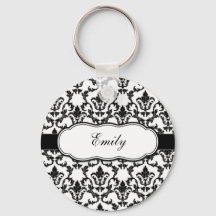 Personaliseren met Jouw naam Damask Sleutelhanger