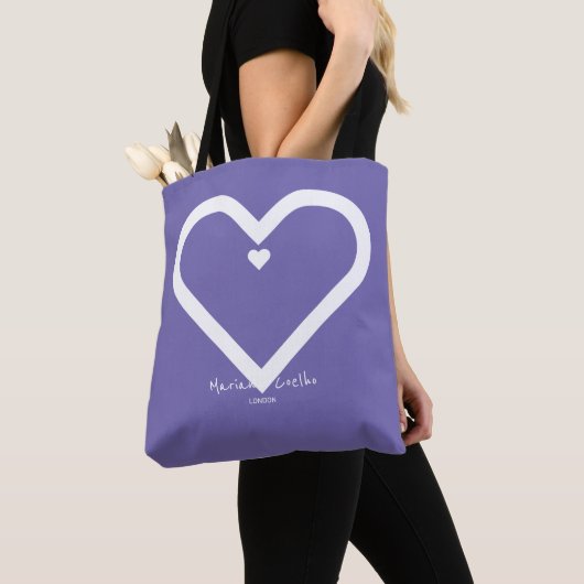 Personaliseren met jouw naam en City Periwinkle Tote Bag (Dichtbij)