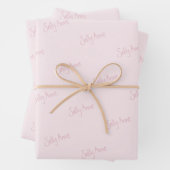 Personaliseren met jouw naam inpakpapier vel (In situ)