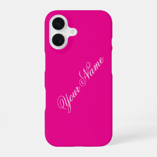 Personaliseren met Jouw naam iPhone 16 Hoesje