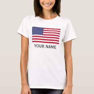 Personaliseren met jouw naam Verenigde Staten T-shirt