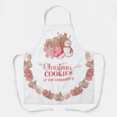 Personaliseren met jouw tekst, kerstkoekjes schort (Voorkant)