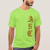 Personaliseren met Monogram Pastels met 3 letters T-shirt (Voorkant)