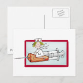 Personaliseren met naam - De superverpleegster Briefkaart (Voorkant / Achterkant)