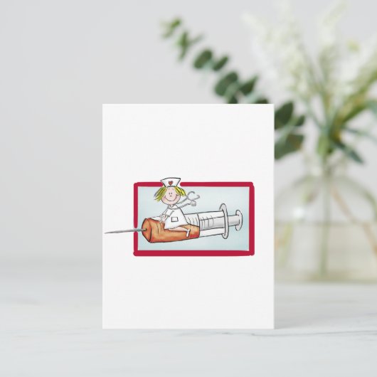 Personaliseren met naam - De superverpleegster Briefkaart (Staand voorkant)