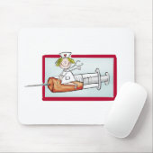 Personaliseren met naam - De superverpleegster Muismat (Met muis)