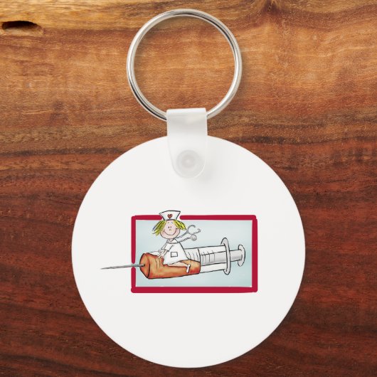 Personaliseren met naam - De superverpleegster Sleutelhanger (Voorkant)