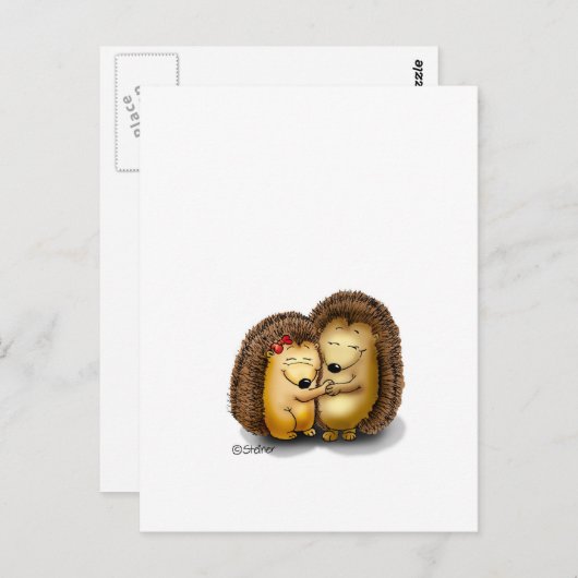 Personaliseren met naam - Hugging Hedegs Briefkaart (Voorkant / Achterkant)