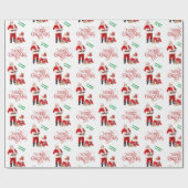 Personaliseren met naam voor kinderen uit de Kerst Cadeaupapier (Vlak)