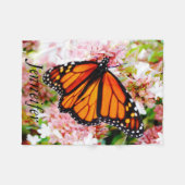 personaliseren met Oranje en zwarte vlinder Fleece Deken (Voorkant (Horizontaal))