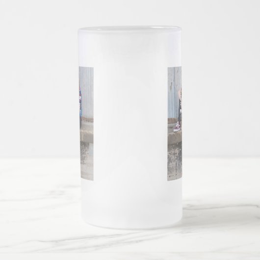 Personaliseren met uw foto matglas bierpul (Center)
