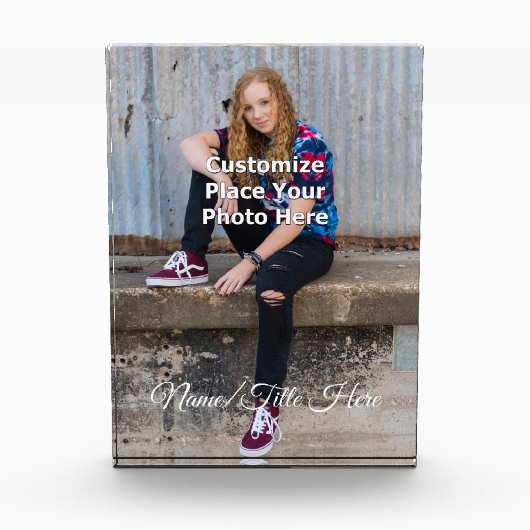 Personaliseren met uw fotoblok (Voorkant)