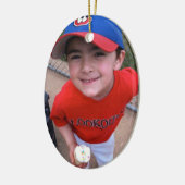 Personaliseren met uw foto's/tekst keramisch ornament (Links)