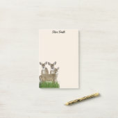 Personaliseren met zijn naam Whitetail Deer Post-it® Notes (Op bureau)
