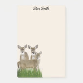 Personaliseren met zijn naam Whitetail Deer Post-it® Notes (Voorkant)