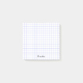Personaliseren: minimalistisch voorbeeldmonogram p post-it® notes (Voorkant)