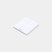 Personaliseren: minimalistisch voorbeeldmonogram p post-it® notes (Schuin)