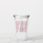 PERSONALISEREN MOEDER VAN DE BRUID ACRYLIC BOKAL ACRYL DRINKBEKER (Achterkant)