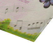 Personaliseren, Muziek Butterflies Bedankt leraar Snijplank (Hoek)