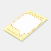 PERSONALISEREN NAAM STIJLVOOL MODERN KANTOOR SCHOO POST-IT® NOTES (Schuin)