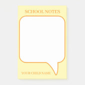 PERSONALISEREN NAAM STIJLVOOL MODERN KANTOOR SCHOO POST-IT® NOTES (Voorkant)