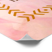 Personaliseren naar mijn kleindochtervlinderbloemf poster (Hoek)