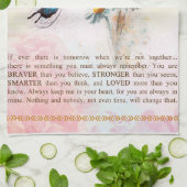 Personaliseren naar mijn kleindochtervlinderbloemf theedoek (Gevouwen)