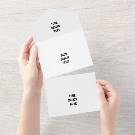 Personaliseren of aanpassen all in one uitnodiging (Afscheurbaar)