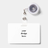 Personaliseren of aanpassen badge (Voorzijde met uittrekbare clip)