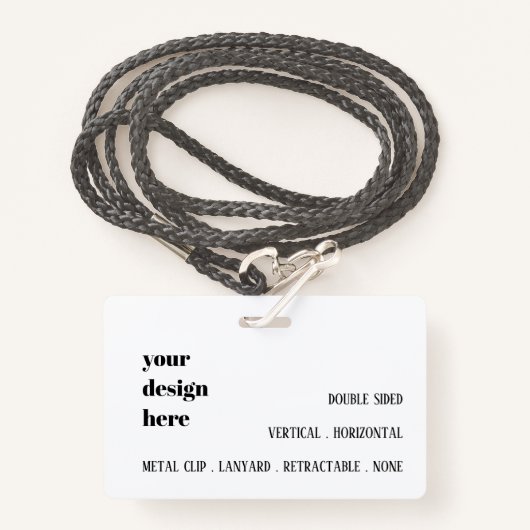 Personaliseren of aanpassen badge (Voorkant met draagriem)