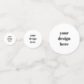 Personaliseren of aanpassen confetti (Achterkanten)