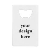 Personaliseren of aanpassen creditkaart flessenopener (Voorkant)