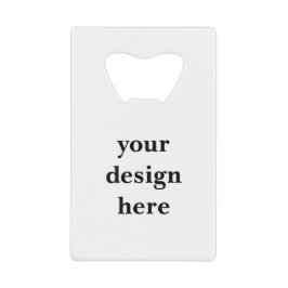 Personaliseren of aanpassen creditkaart flessenopener