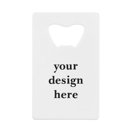 Personaliseren of aanpassen creditkaart flessenopener (Voorkant)