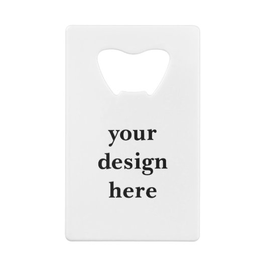 Personaliseren of aanpassen creditkaart flessenopener (Achterkant)