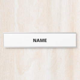 Personaliseren of aanpassen deurbordje