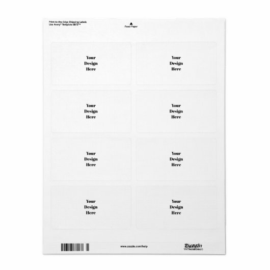 Personaliseren of aanpassen etiket (Full Sheet)