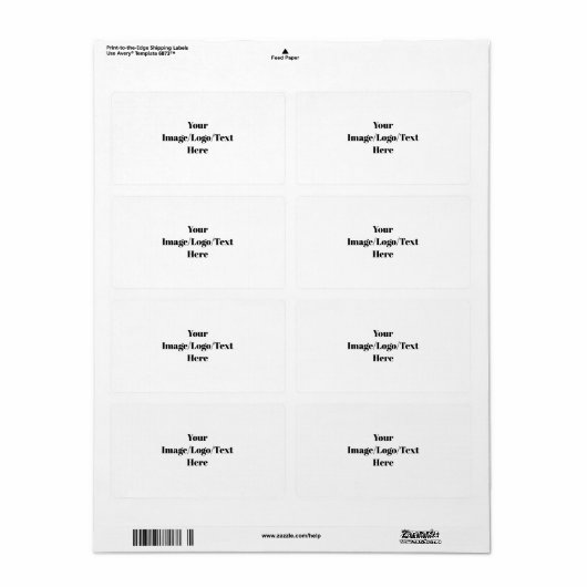 Personaliseren of aanpassen etiket (Full Sheet)