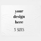 Personaliseren of aanpassen fleece deken (Voorkant (Horizontaal))