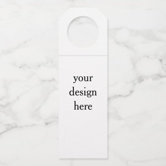 Personaliseren of aanpassen flessenhanger (Voorkant)